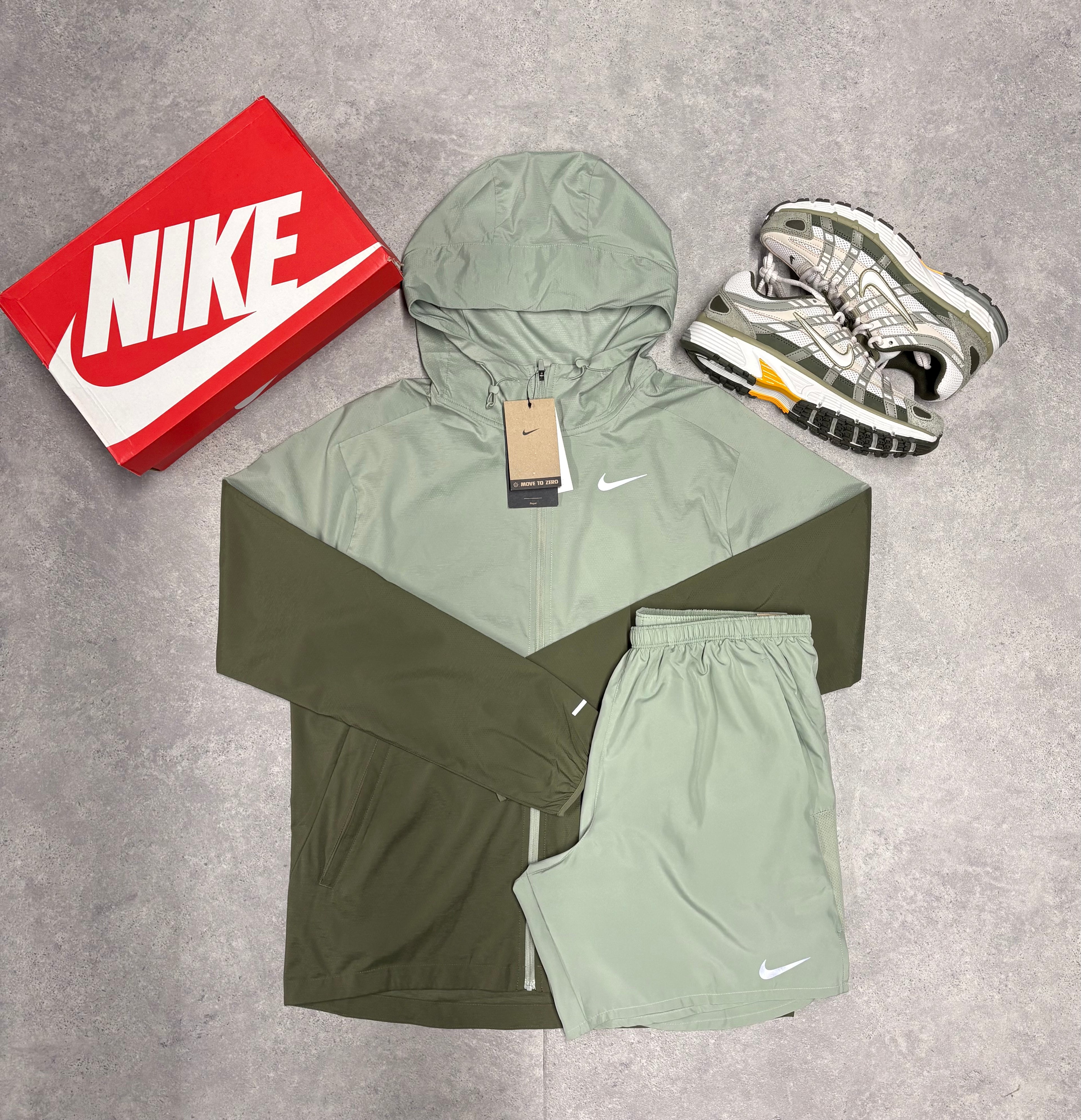 Nike Jade Horizon UV Windrunner And Challenger Shorts Set