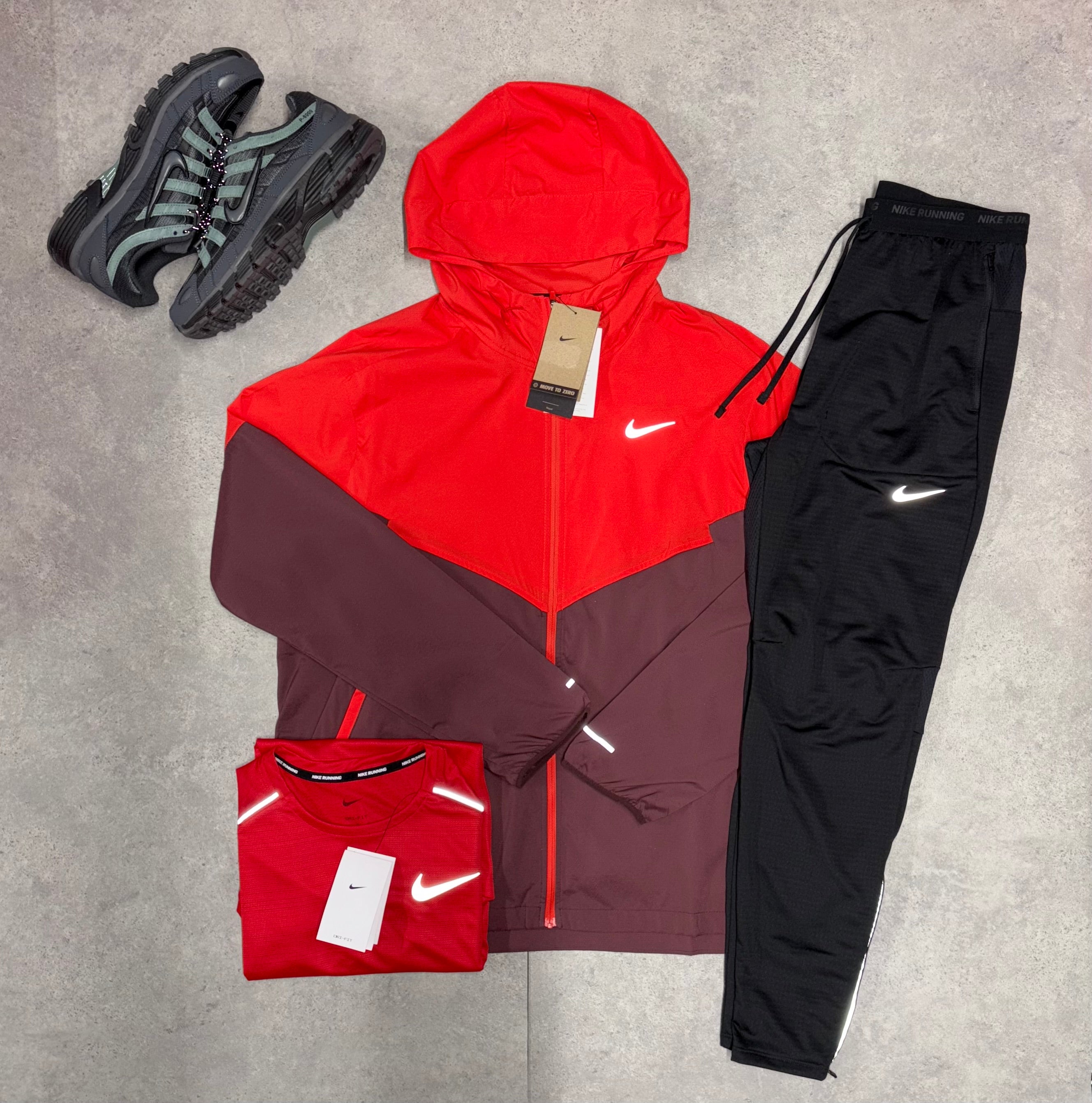 Nike Chilli Red UV Windrunner Set